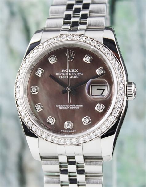 rolex oyster perpetual datajust 116244 diamond watch|rolex oyster perpetual diamond bezel.